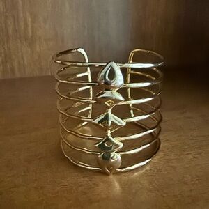 Stella & Dot Elegant Gold Cuff Bracelet